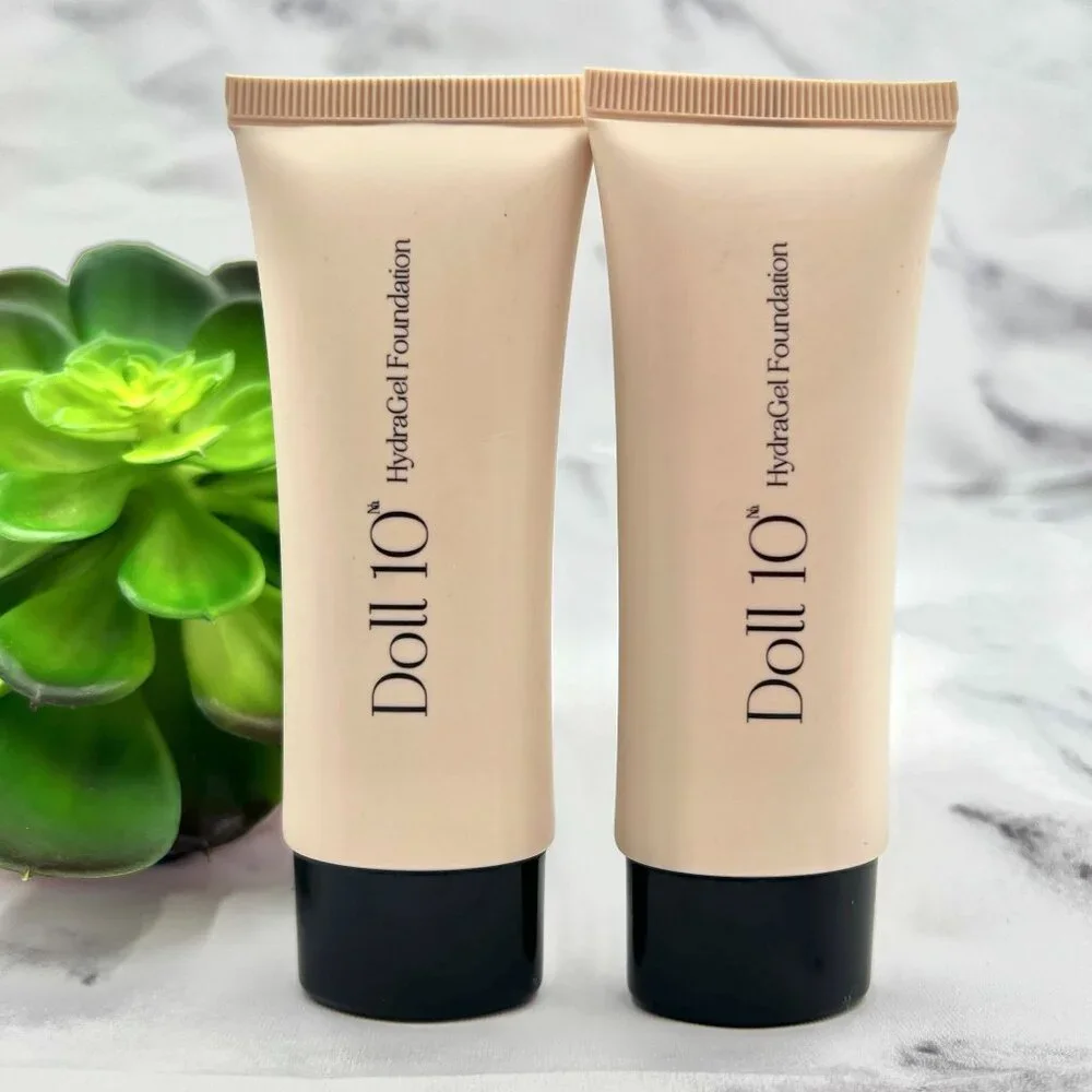 Doll 10 HydraGel Foundation FAIR Shape Full Face Cream Makeup 2Pcs Bundle 1FL